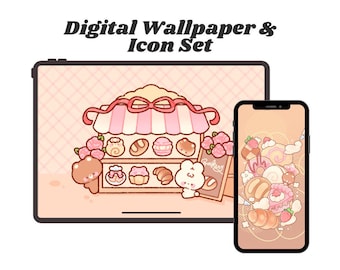 Beary Bakery Digital Wallpaper + Icon Set