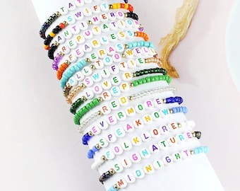 16 Pack- Eras Tour Friendship Bracelets,Custom Name Bracelets,Best Friend Gift,Bracelets Gift,Gift for her,Concert Gift