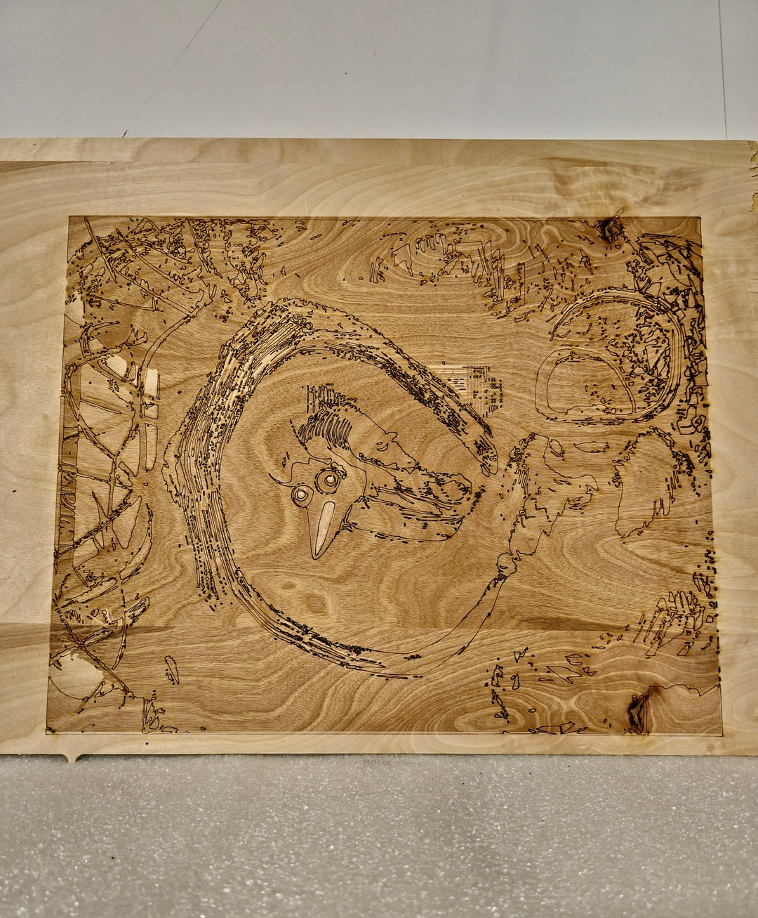 Alien Hidden in Wood - Etsy
