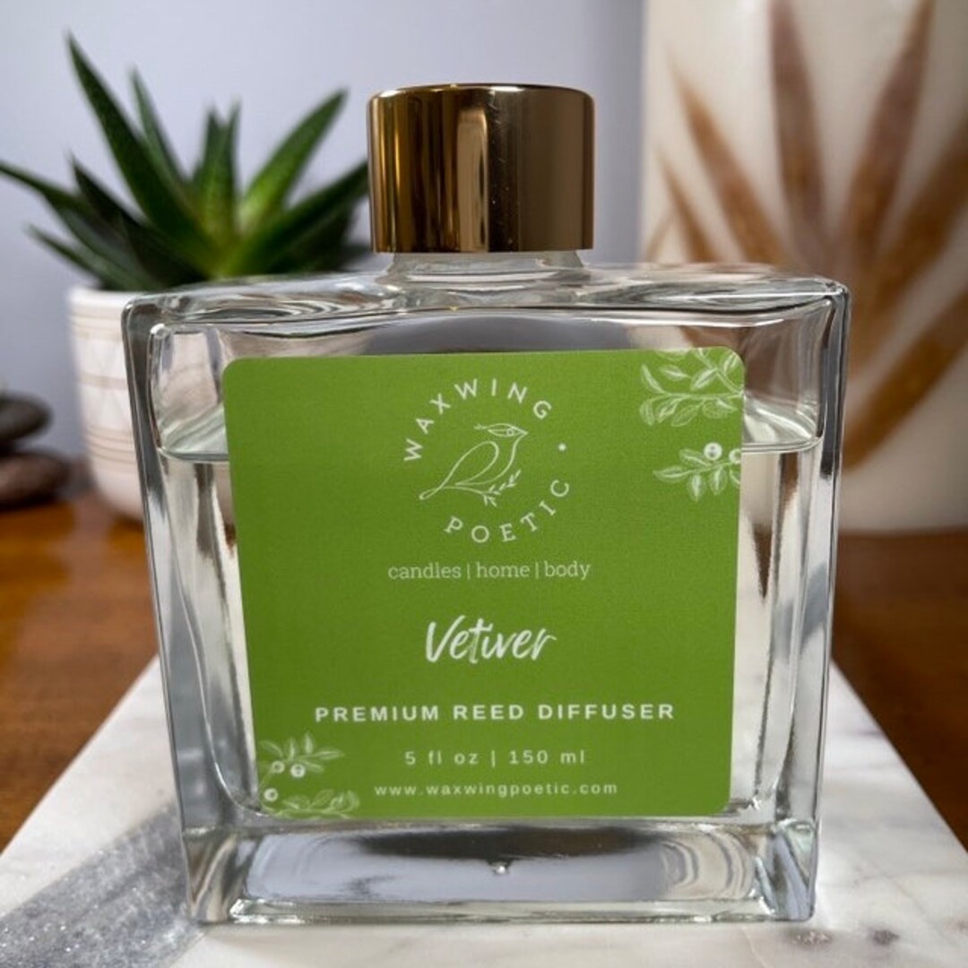 Vetiver Reed Diffuser Premium Fragrance Upscale Gift - Etsy