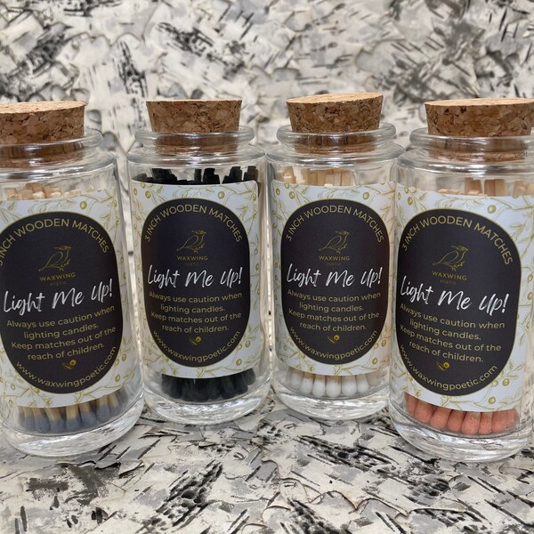 Matches in Bottle Etsy