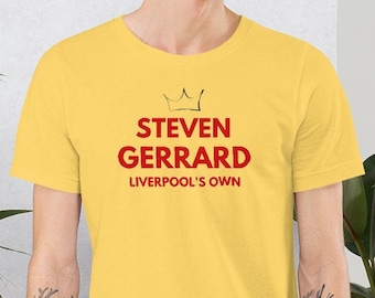 Steven Gerrard Liverpool légende Vector Hero CARICATURE Adulte T-Shirt Tailles S-2XL 