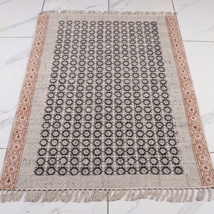 kilim rug Handmade Indian Rug, Boho Rugs, Area Rug, Outdoor / Indoor / kitchen / Living Room / Bedroom