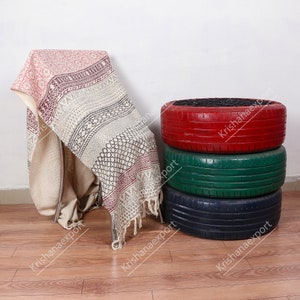Bohemian Handmade Throw, Blankets and Throws, Hand Loomed Cloth Soft Cotton Blanket, Sofa cover, Boho Ethnic Beach Towel