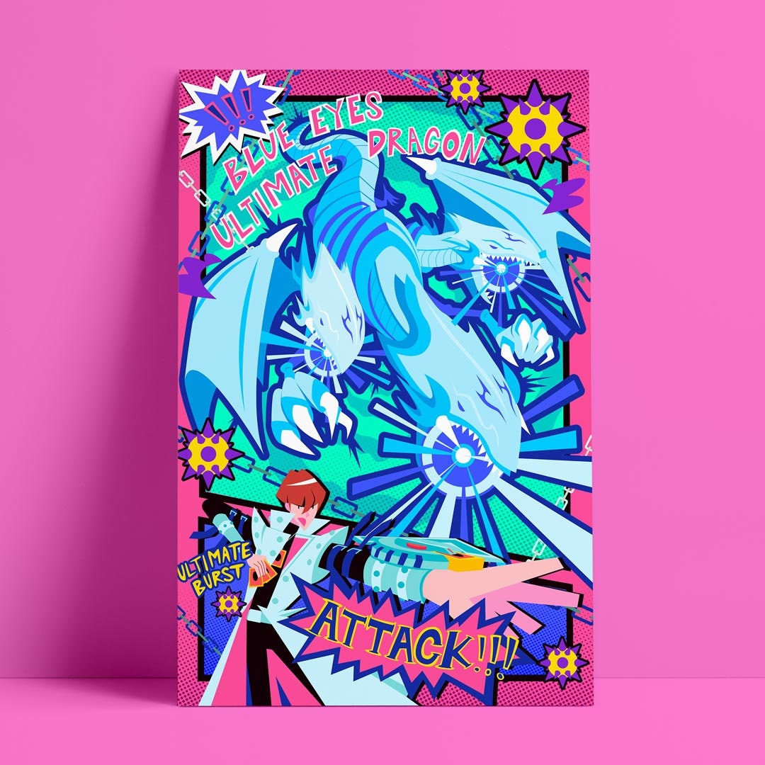 blue eyes ultimate dragon card sleeves Yu-Gi-Oh! OCG Duel Monsters デュエリストカードプロテクターセット (Sleeve) Blue Eyes Chaos Max Dragon / Super Blue-Eyed Dragon Konami Friendly Shop Only main image 1