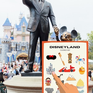 Printable Disneyland Scavenger Hunt, Disneyland Park, PDF