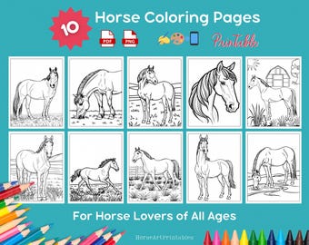 Horse Coloring Pages | 10 Printable Designs (PDF, PNG)