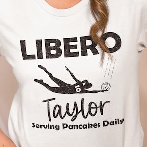 Personalized Volleyball Libero, Defensive Specialist, Volleyball Player, Back To School, Gift for Girl, Unisex Custom t-shirt