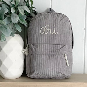 custom name backpack || hand embroidery || toddler backpack || kids backpack || school bag || daycare || gift idea || diaper bag