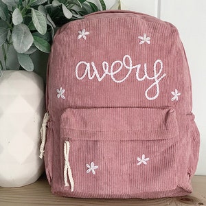 custom design backpack || hand embroidery || toddler backpack || kids backpack || school bag || daycare || gift idea || diaper bag
