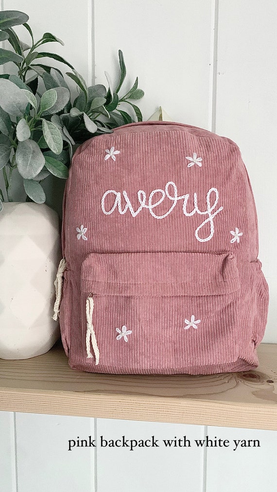 Embroider name on backpack hot sale