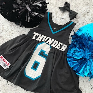 thunder jersey dress Girls Cheer Nba jersey