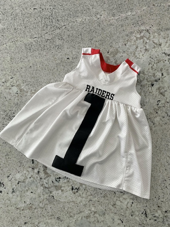 raiders jersey dress | Texas Tech Red | Girls | Toddler | Upcycled | Repurposed | College Las vegas raiders