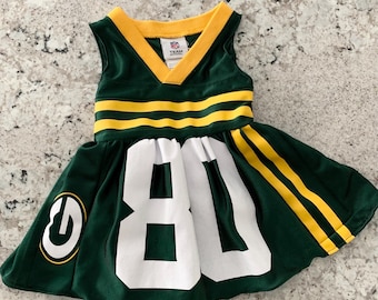 jersey dress | custom kids jersey dress | girls | toddler | upcycled | NFL | high school | MLB | mail-in