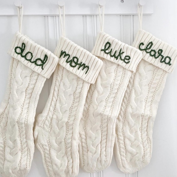 stocking | custom stocking | Christmas | holiday | hand embroidered
