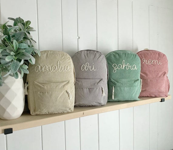 Custom Name Backpack Hand Embroidery Etsy