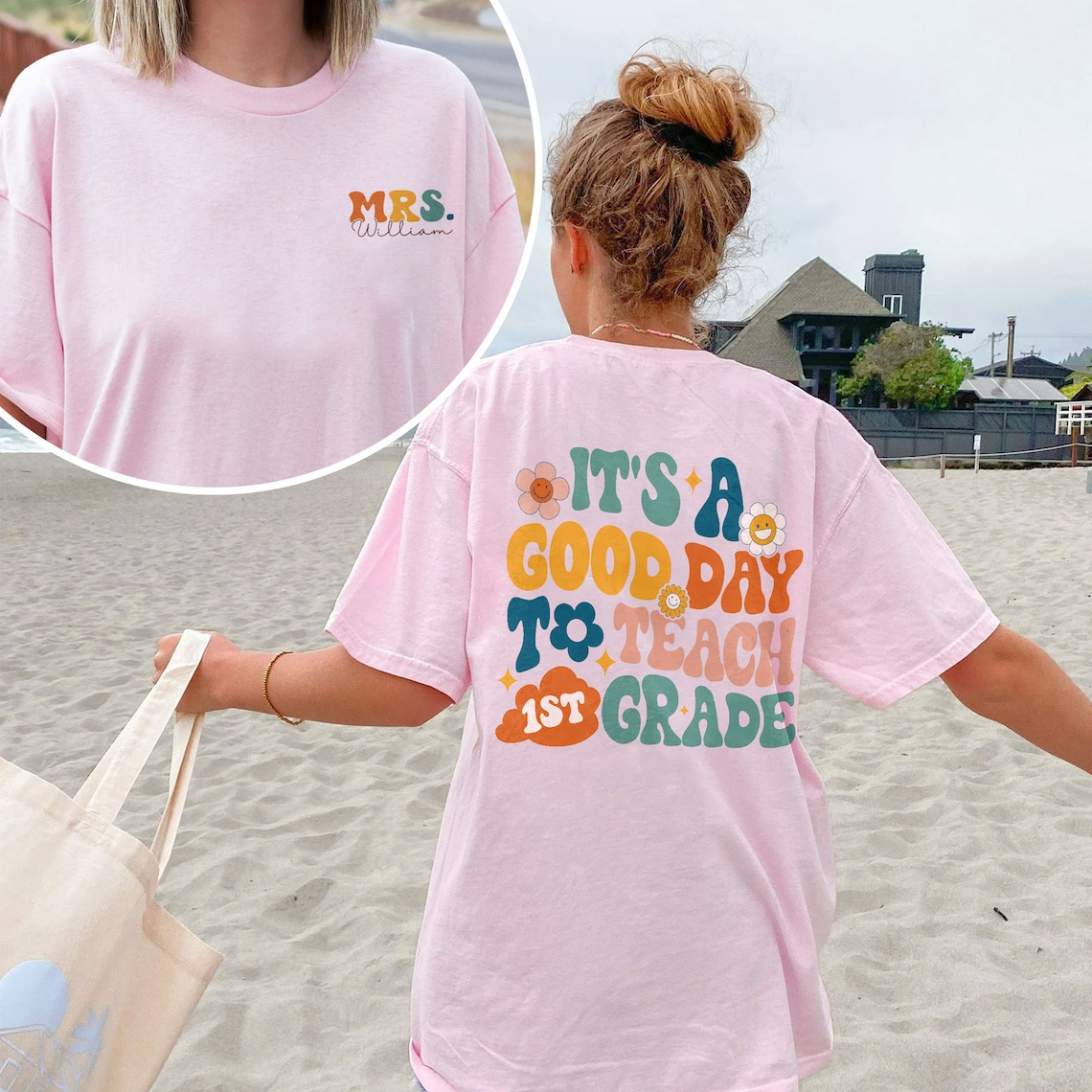 Teacher Back To School Sweatshirt,Teaching First Grade Shirt, It's A Good Day To Teach Shirt