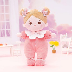 Personalized Plush Doll, Custom Rag Doll, First Baby Doll, Baby Shower Gift, Baby Toy 6-12 Month Girls, Gift For Toddlers