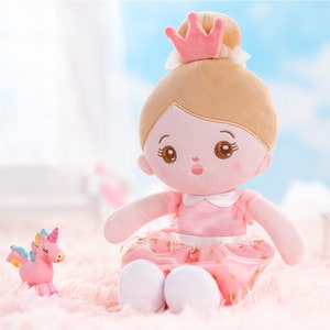 Princess Doll, Personalized Doll, Custom Rag Doll, Fairy Doll, Baby Shower Gift, Newborn Gift, Baby Girl Gift, Plush Doll, First Doll
