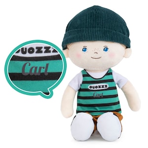 Personalized Blue Eyes Boy Doll: Custom Plush First Baby Doll