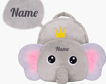 Elephant Plush Vintage Backpack With Sound Box 15” Head to Feet