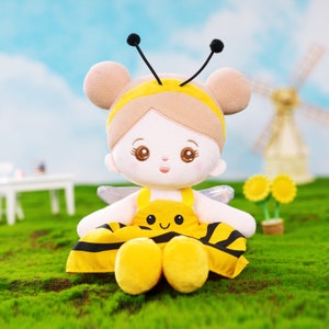 Personalized Bee Plush Doll: Baby Girl Toy Gift