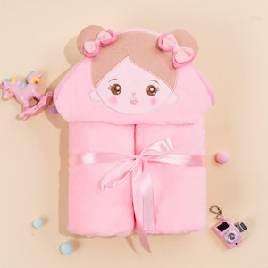 Personalized Baby Doll Blanket (39 * 35 Inch), Plush Doll and Blanket For Newborn Girl, Infants