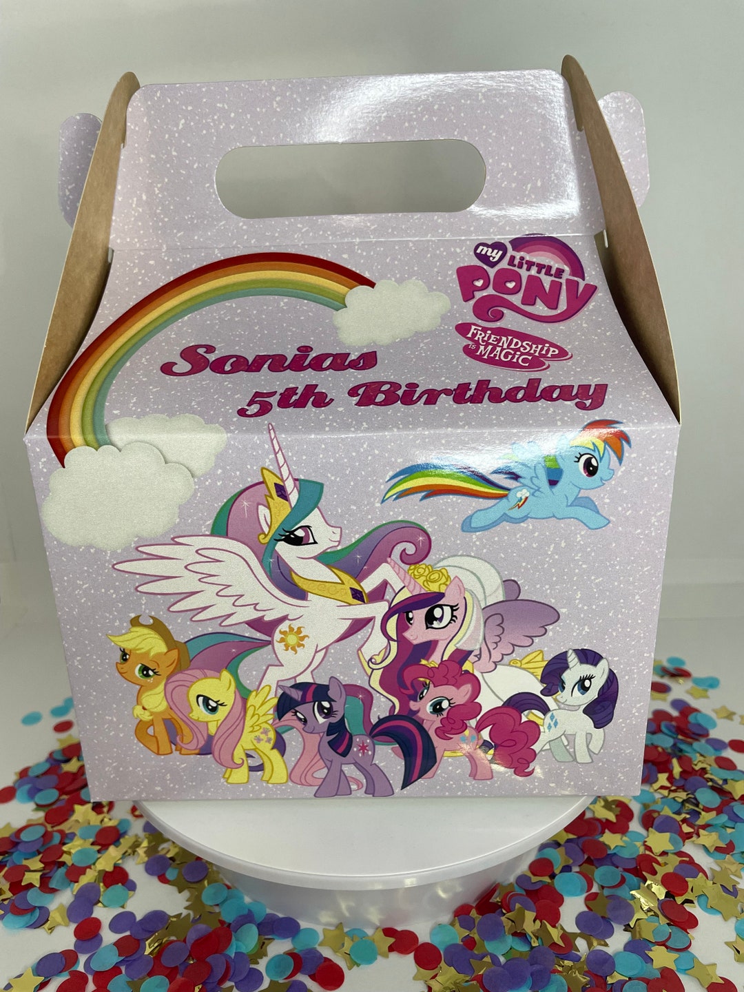 My Little Pony Gable Box Kids Party Bag Birthday Gift Box - Etsy