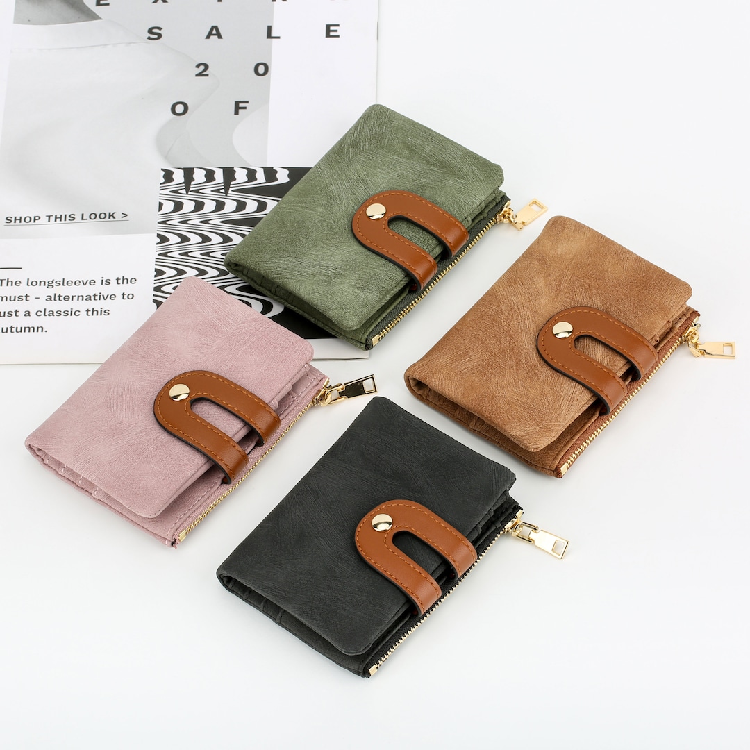 Womens Wallet Leather Wallet Small Ladies Wallet Women Folding Etsy
