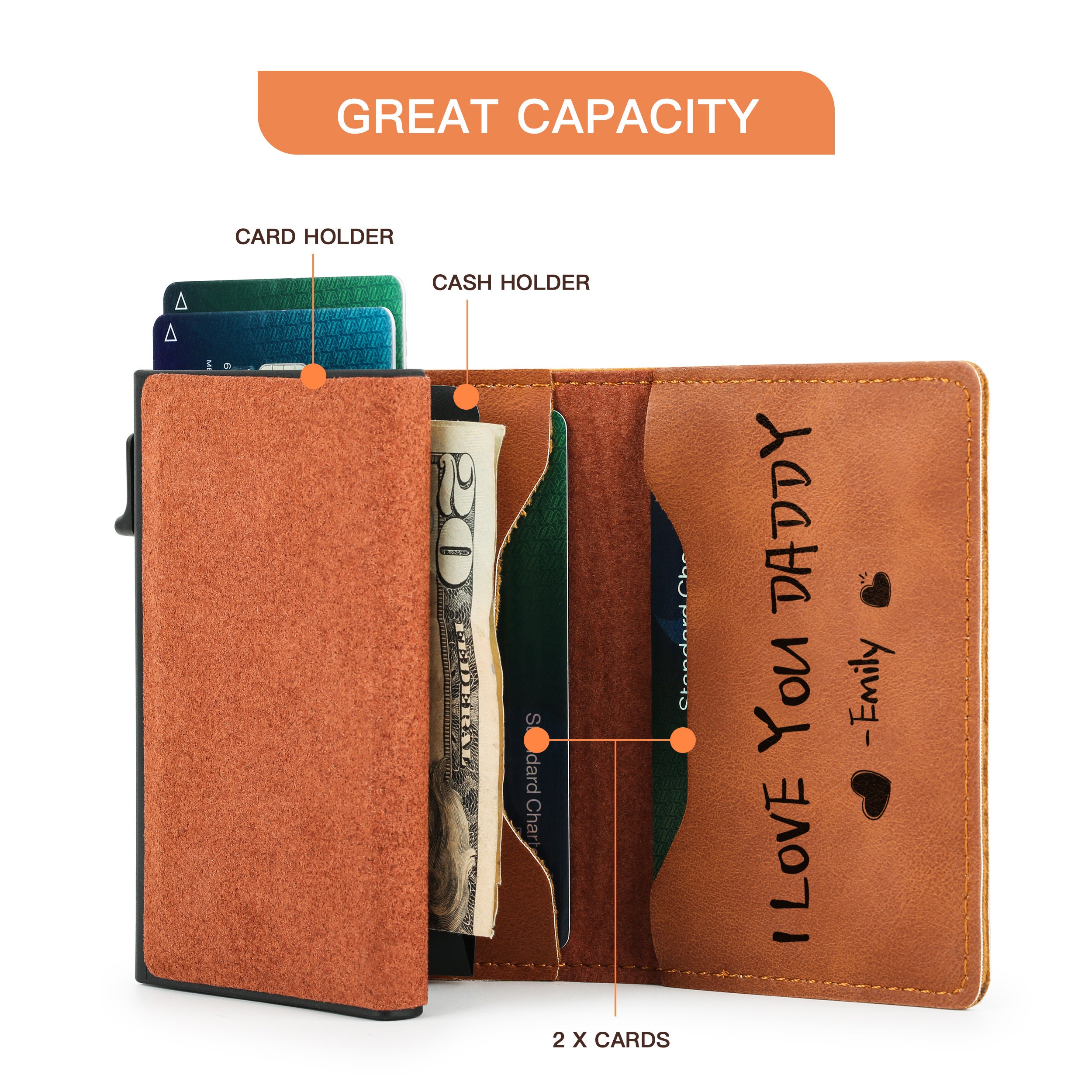 New AirTag Wallet Retro Leather for AirTag Wallet Card Protective Case Anti Scratch Leather Men