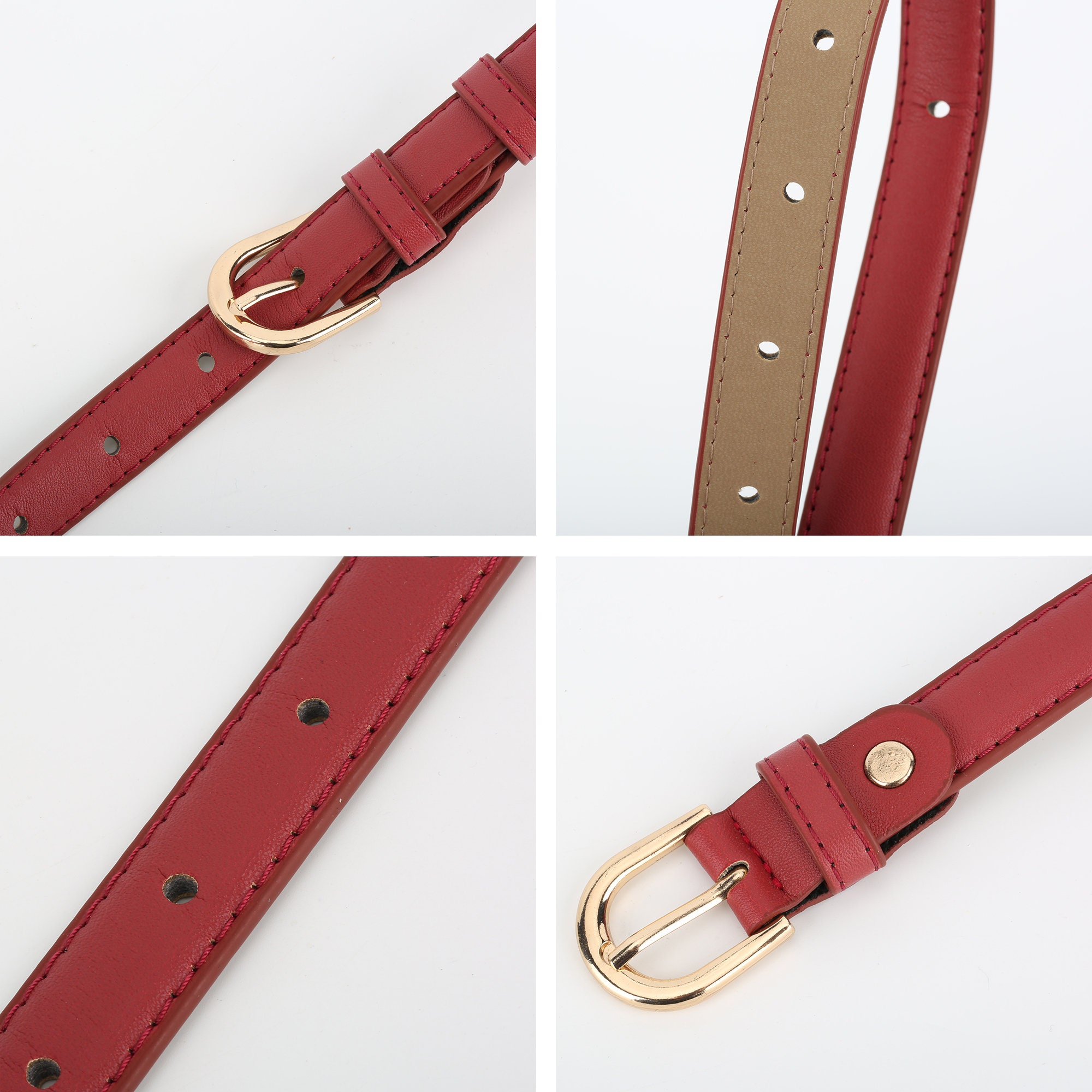 Women's 0.98 Inch Width Thin Leather Belt Fashion Designer Belts for Jeans  Pants Dresses with Gold BuckleCallanCity - Personalized Luxury GIFT,Phone  Accessories,Watch Accessories