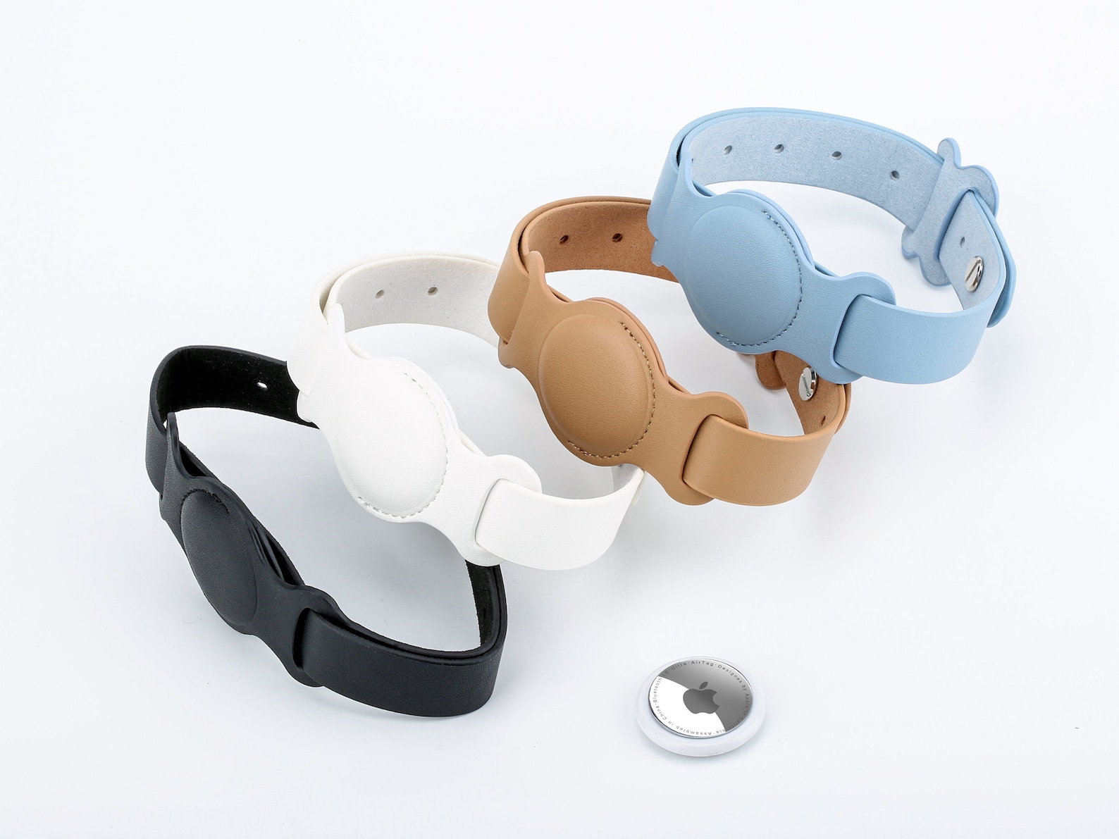 AirTag Dog Collar Holder AirTag Collar 15.730.3 Inch Leather Dog