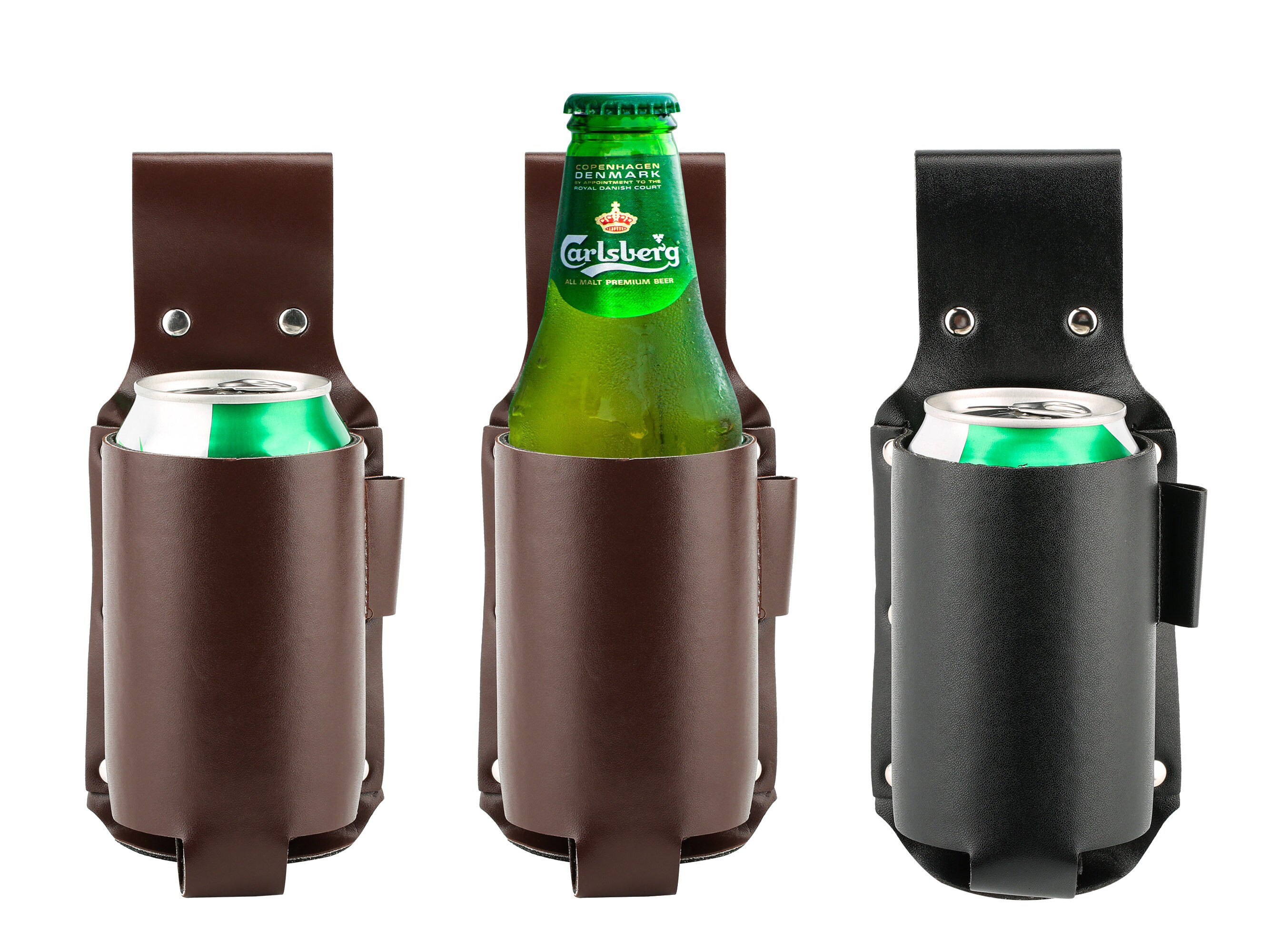 Leather Beer Holster for Your Belt handmade Beer Holders for Etsy