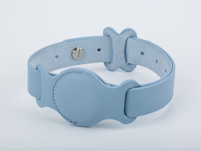 AirTag Dog Collar Holder AirTag Collar 15.730.3 Inch Leather Etsy