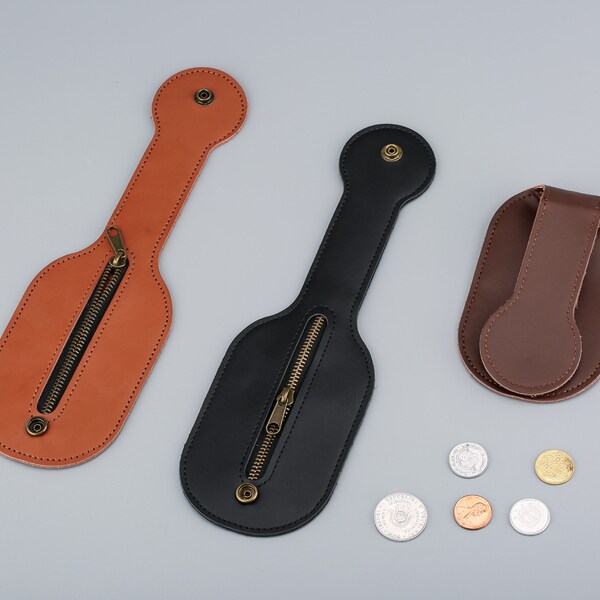 Leather Coin Case Etsy