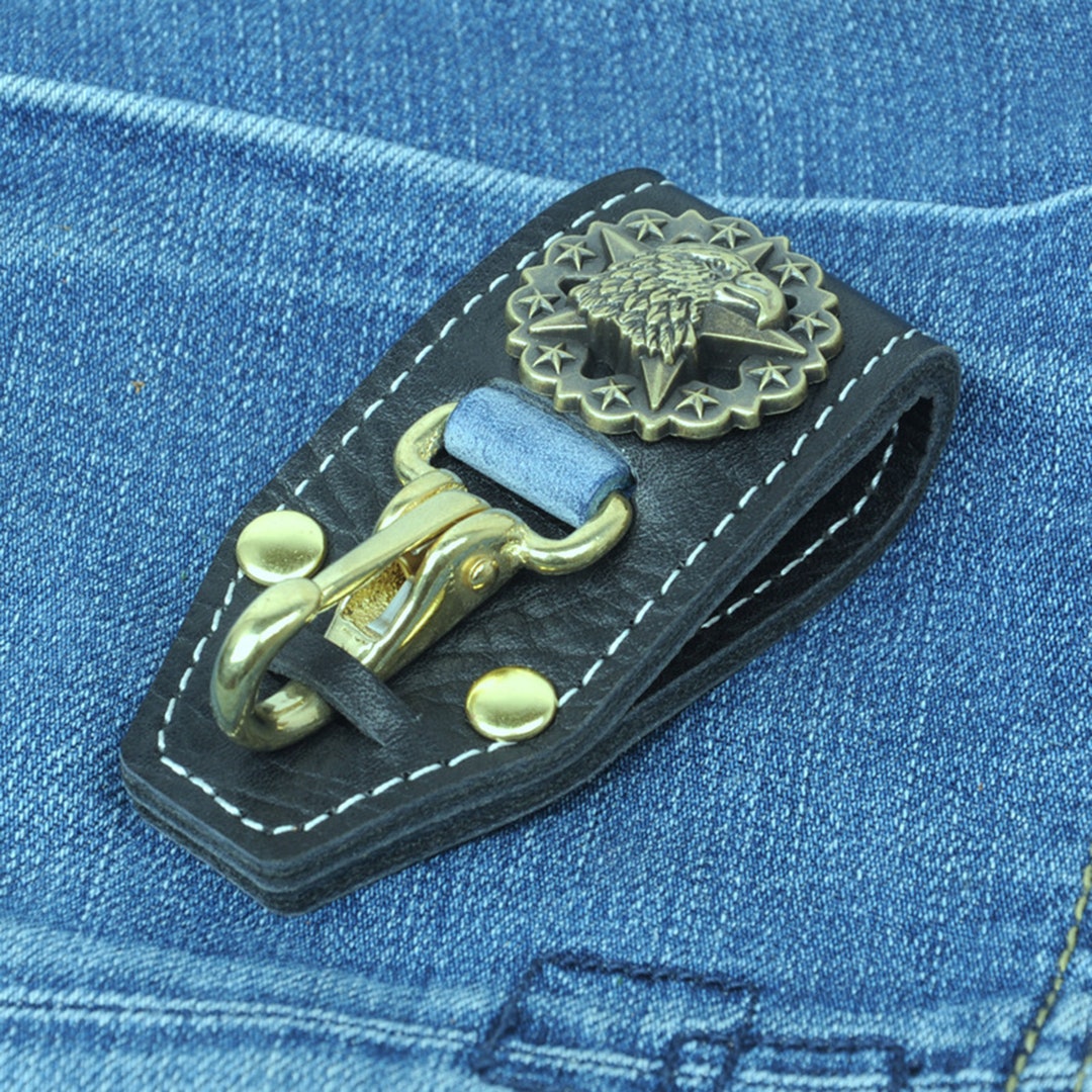 Handmade Leather Belt Key Holder Super Cool D Hook Eagle - Etsy