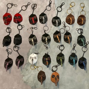 Tiny Plague Doctor keychain