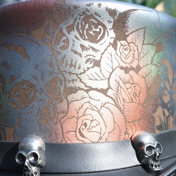 Skull Top Hat - Etsy