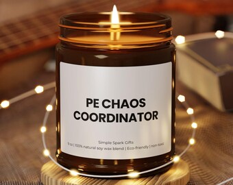 PE Teacher Gift Candle Funny Physical Education Teacher Appreciation Present From Parents School Coach Coach Retirement Thank You Gift Idea