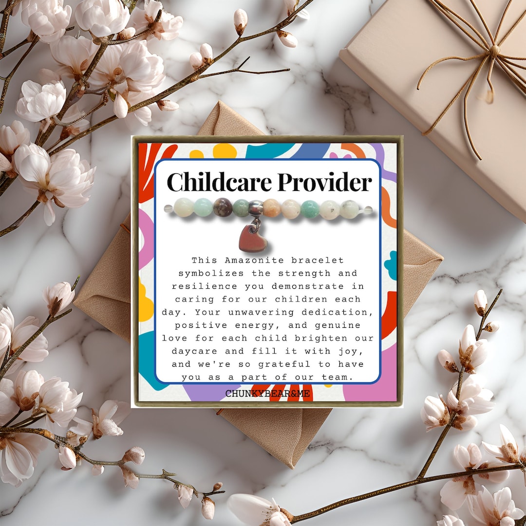 Childcare Provider Gifts Ideas for Childcare Teacher Bracelet for Thank ...