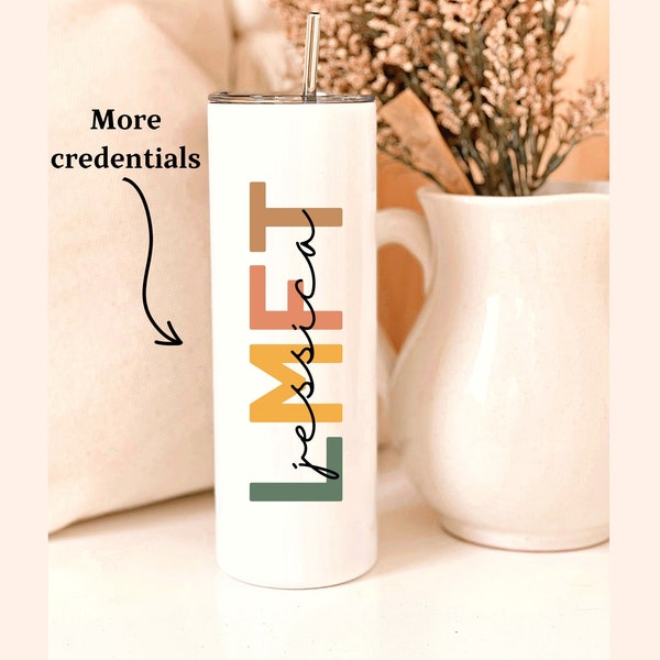 Gift for therapist, therapist tumbler, therapist gift, therapist cup, customizable tumbler for therapist, social worker, clinical counselor