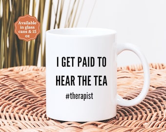 Gift for mental health therapist, funny therapist coffee mug, mental health gift, therapy cup, social worker, MFT, LCSW, therapist humor