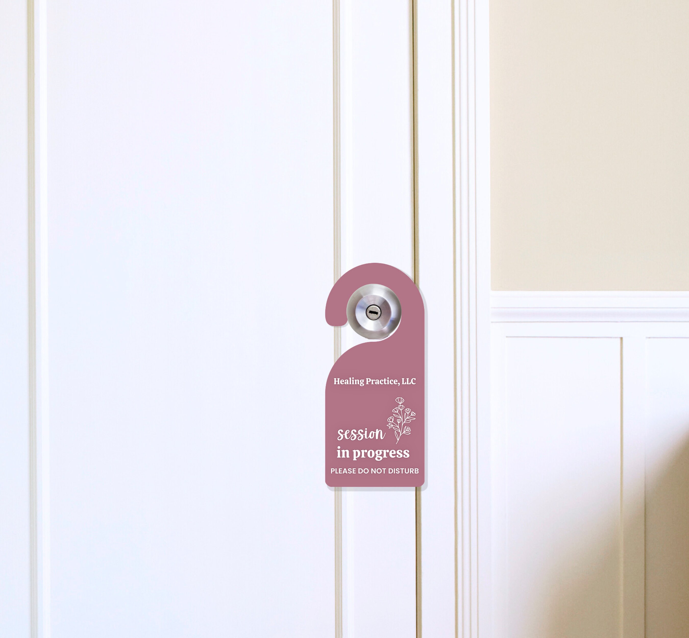 In Session Door Sign, Do Not Disturb Hanger, Therapy Office Sign, in ...