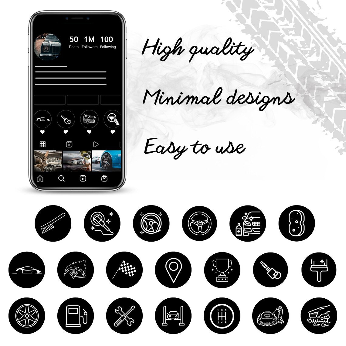 Car Instagram Highlight Covers Automotive Instagram Highlight Etsy