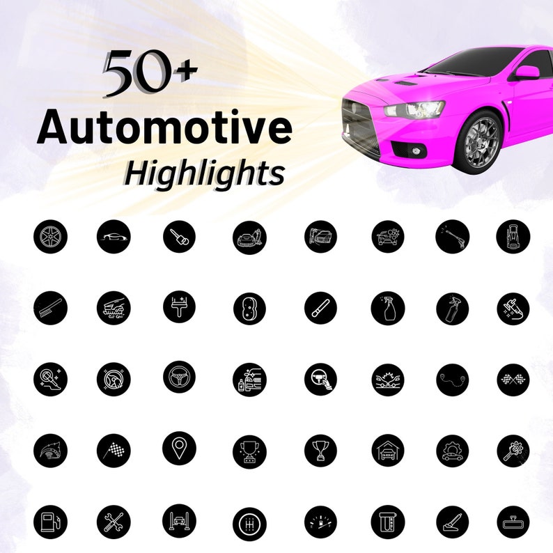 Car Instagram Highlight Covers Automotive Instagram Highlight Etsy