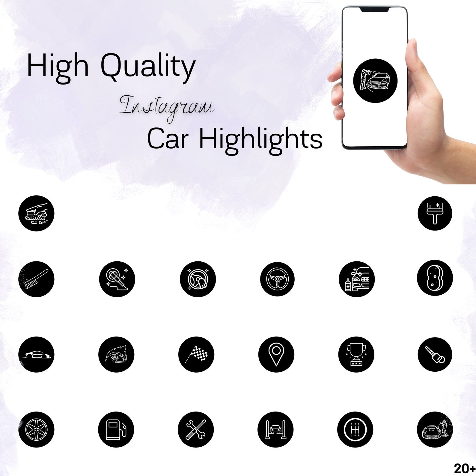 Car Instagram Highlight Covers Automotive Instagram Highlight Etsy