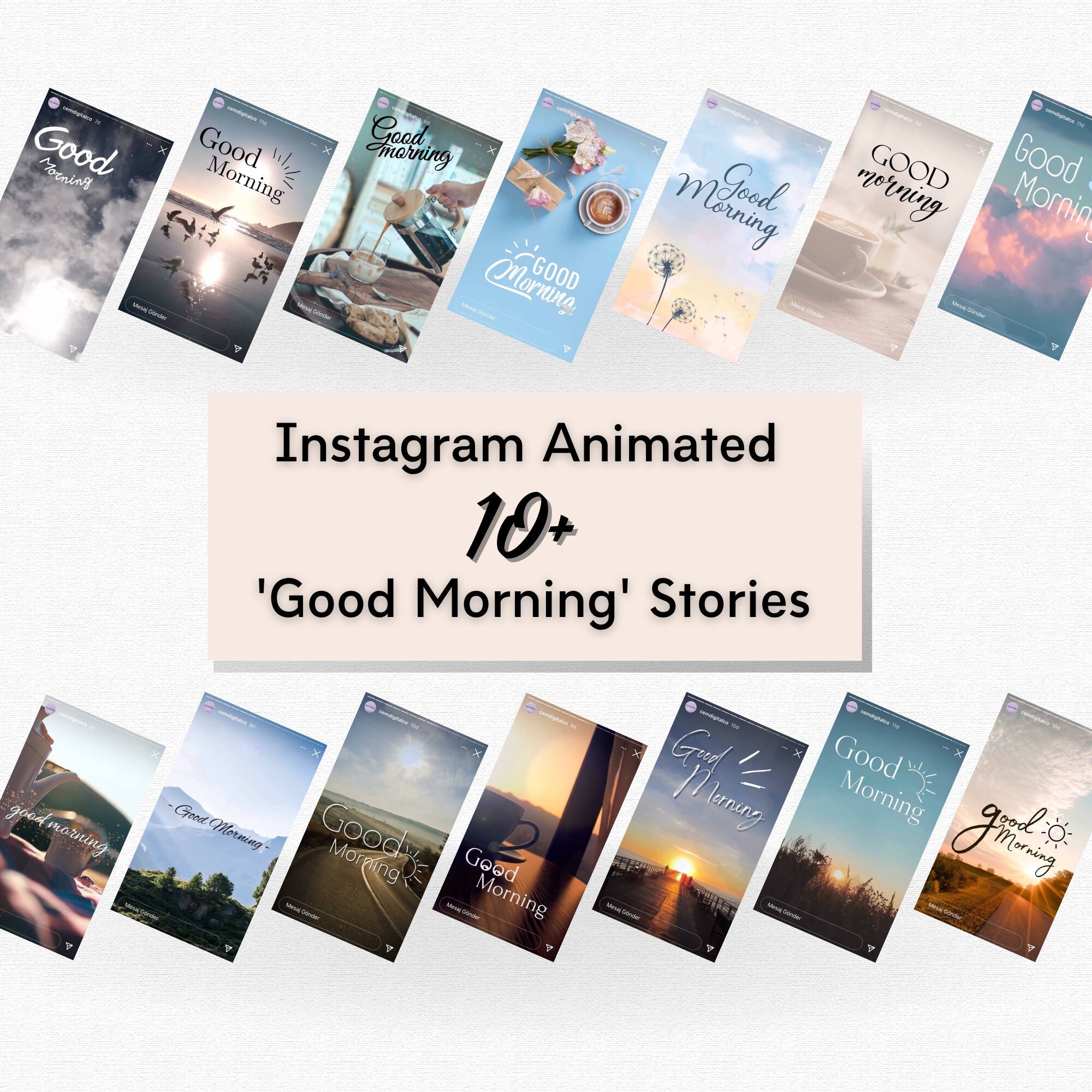 Instagram Story Pack Animated Story Good Morning Background - Etsy Instagram Story Pack Animated Story Good Morning Background - Etsy