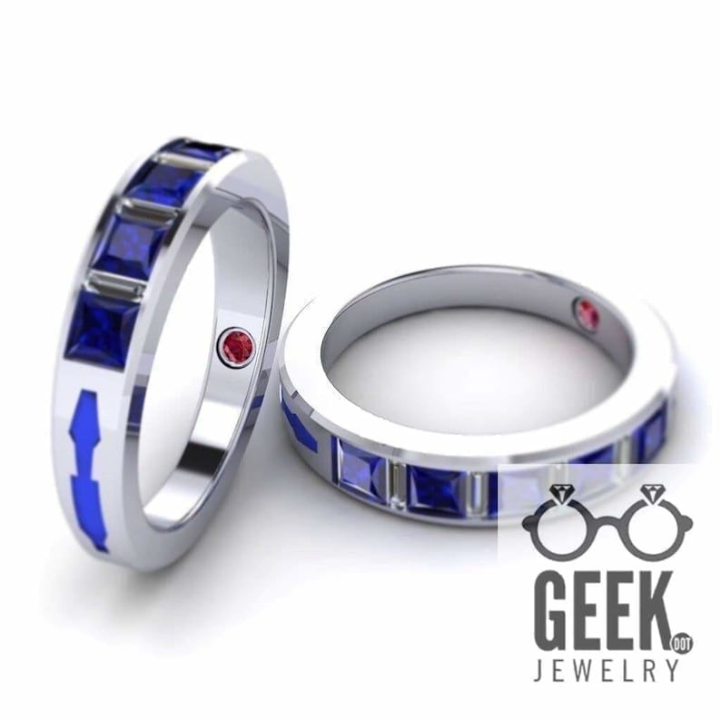 Droid Gem Set Band 4mm Ladies image 3