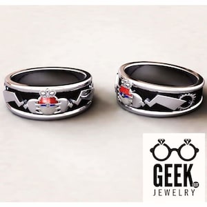 Poke Claddagh Ball Band -GENTS