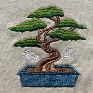 Bonsai Tree crew | Boho Hippie Shirt | Embroidered crew neck | T-shirt |